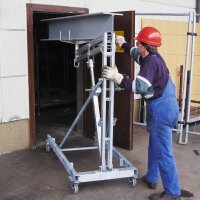 M&Uuml;BA Kragarmlift Typ KAL 275 klappbar inkl. Verstellbarer Kurbel Kopfgabel-Verstellbereich 110 - 275 m