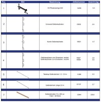 MÜBA HV-Pfostenzwinge 400 zur Aufnahme von Geländerpfosten Klemmbereich 0-40 cm verzinkt