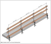 MÜBA HV-Pfostenzwinge 400 zur Aufnahme von Geländerpfosten Klemmbereich 0-40 cm verzinkt