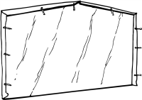 MÜBA Giebelplane für für Bauzaunzelt