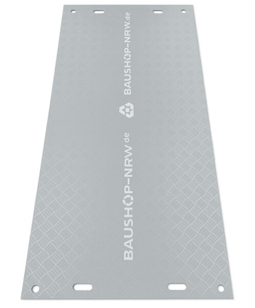 X10-LINE 10mm Fahrplatten 1000x2000mm grau 20t/m2** Bodenplatte Bodenschutzplatten Kunststoffplatten Bodenschutzmatte