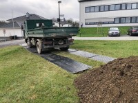 X10-LINE 10mm Fahrplatten 1000x2000mm grau 20t/m2** Bodenplatte Bodenschutzplatten Kunststoffplatten Bodenschutzmatte